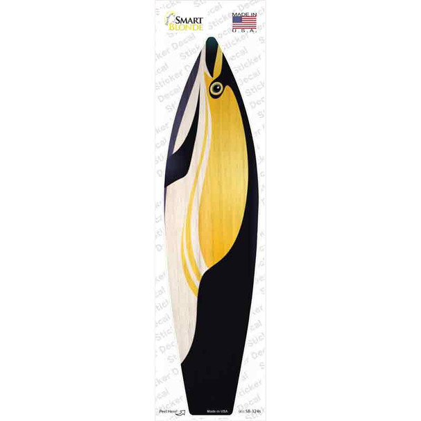 Black And Yellow Fish Novelty Surfboard Sticker Decal