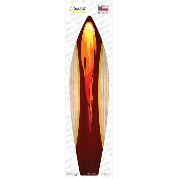 Lava Flame Novelty Surfboard Sticker Decal