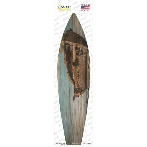 Weathered Boat Novelty Surfboard Sticker Decal