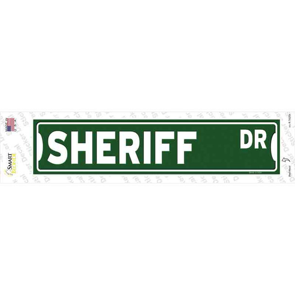 Sheriff Dr Novelty Narrow Sticker Decal