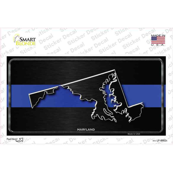 Maryland Thin Blue Line Novelty Sticker Decal