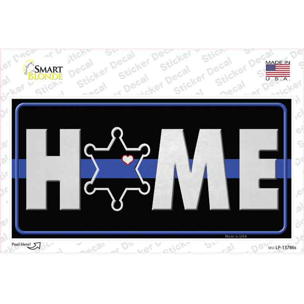 Home Sheriff Badge Novelty Sticker Decal