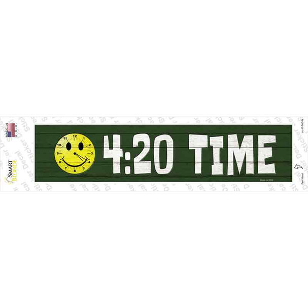420 Time Novelty Narrow Sticker Decal