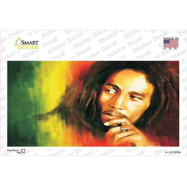 Bob Marley Novelty Sticker Decal