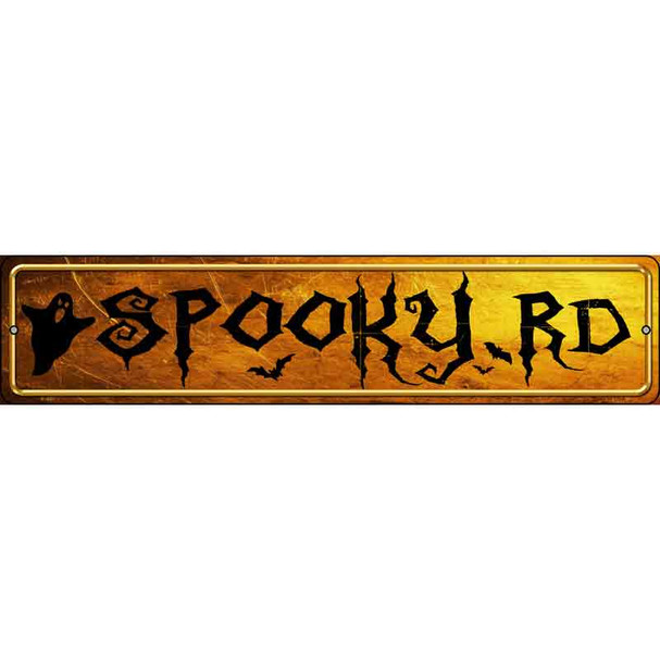 Spooky Road Novelty Metal Street Sign
