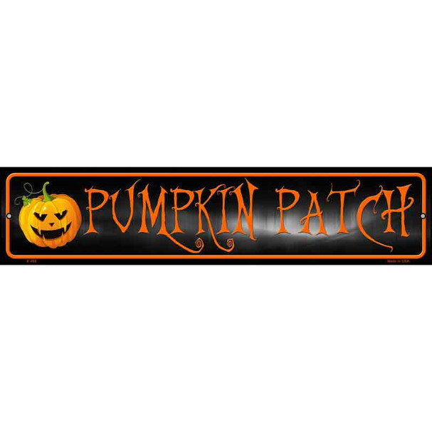 Pumpkin Patch Novelty Metal Street Sign