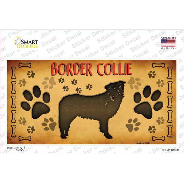 Border Collie Novelty Sticker Decal