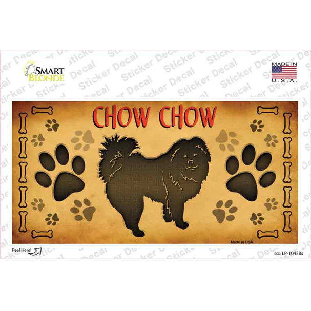 Chow Chow Novelty Sticker Decal