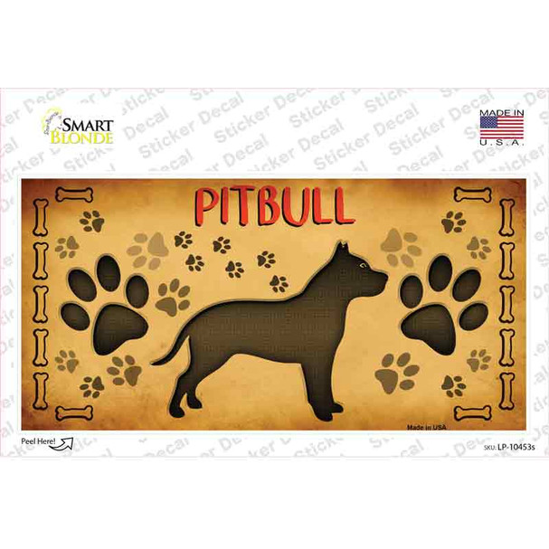 Pitbull Novelty Sticker Decal