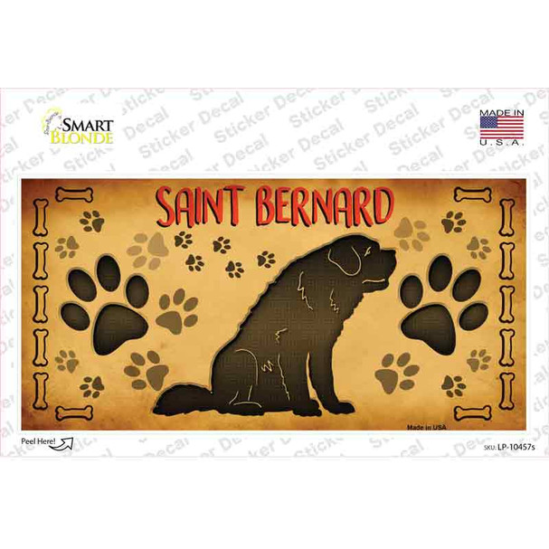 Saint Bernard Novelty Sticker Decal