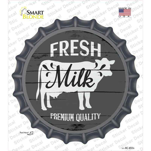 Fresh Milk Premium Quality Novelty Bottle Cap Sticker Decal
