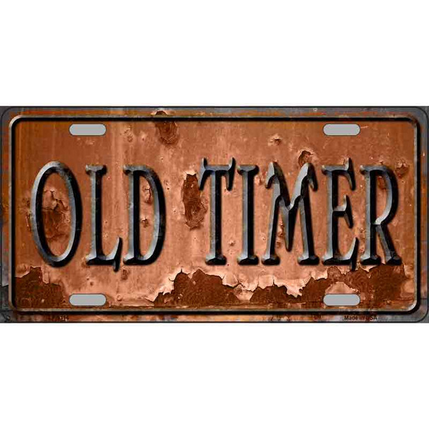 Old Timer Novelty Metal License Plate