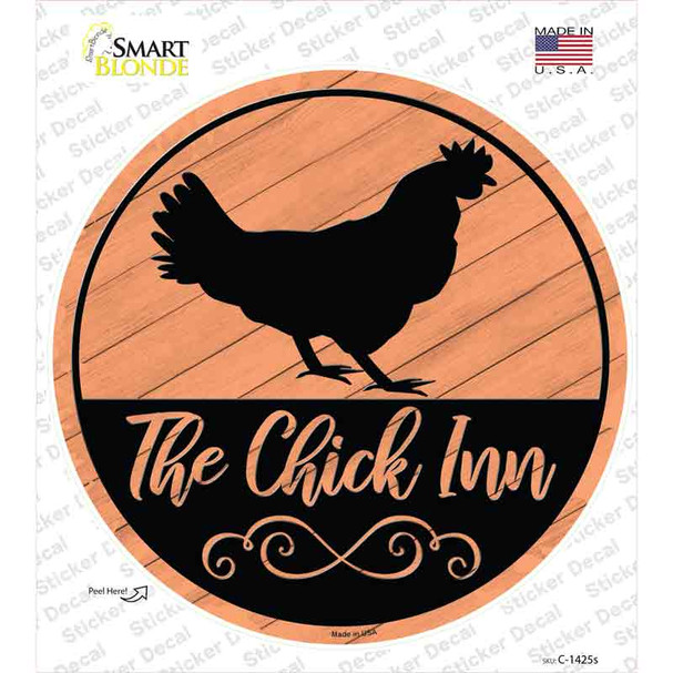 The Chicken Inn Novelty Circle Sticker Decal