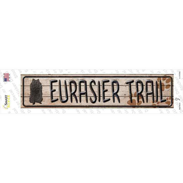 Eurasier Trail Novelty Narrow Sticker Decal