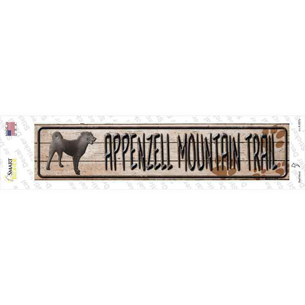 Appenzell Mountain Dog Trail Novelty Narrow Sticker Decal