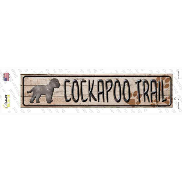 Cockapoo Trail Novelty Narrow Sticker Decal