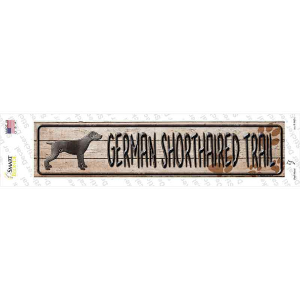 German Shorthaired Trail Novelty Narrow Sticker Decal