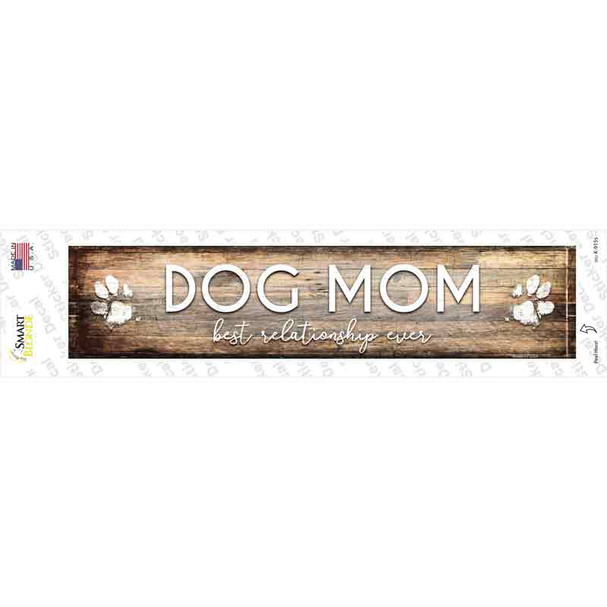 Dog Mom Novelty Narrow Sticker Decal