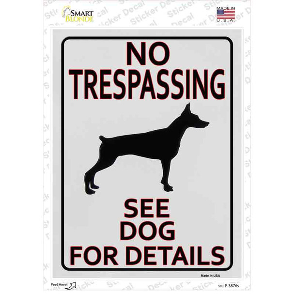 See Dog For Detail Novelty Rectangle Sticker Decal