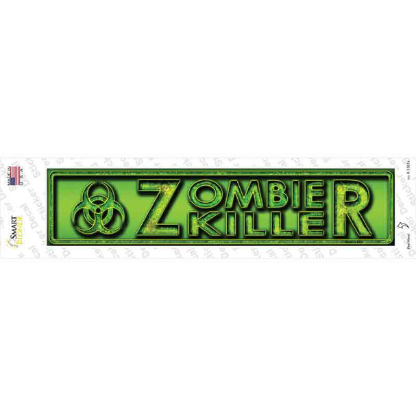 Zombie Killer Novelty Narrow Sticker Decal