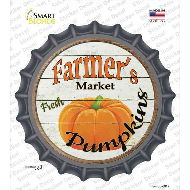 Farmers Market Pumpkins Novelty Bottle Cap Sticker Decal
