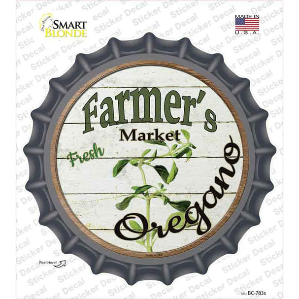 Farmers Market Oregano Novelty Bottle Cap Sticker Decal