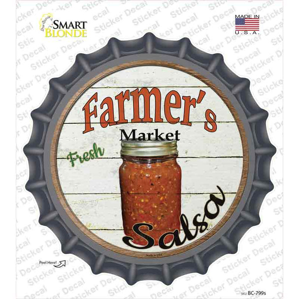 Farmers Market Salsa Novelty Bottle Cap Sticker Decal