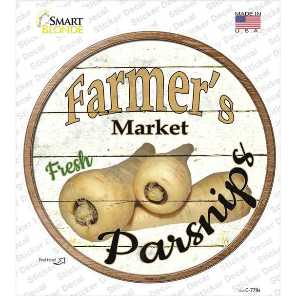 Farmers Market Parsnips Novelty Circle Sticker Decal