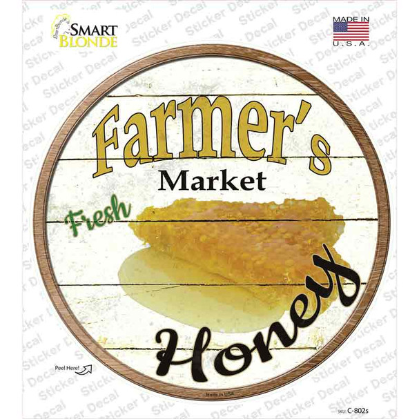 Farmers Market Honey Novelty Circle Sticker Decal