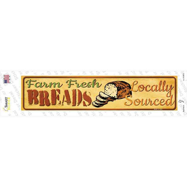 Farm Fresh Breads Novelty Narrow Sticker Decal