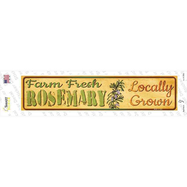 Farm Fresh Rosemary Novelty Narrow Sticker Decal