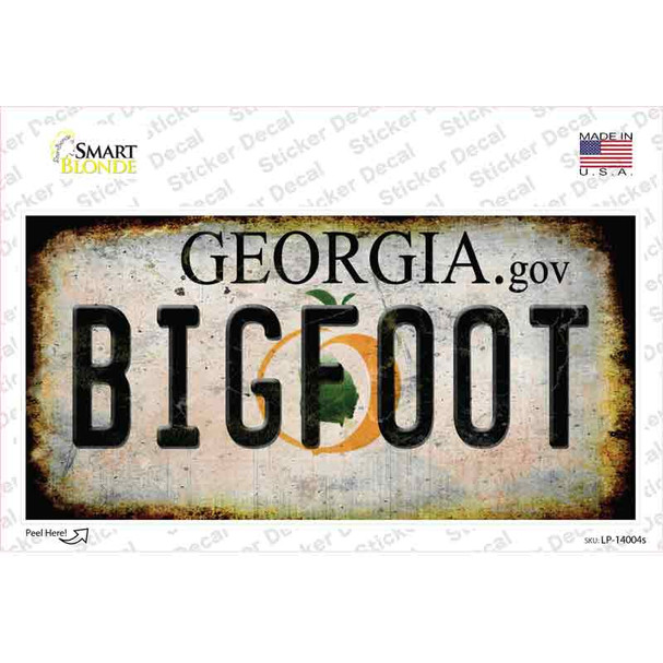 Bigfoot Georgia Novelty Sticker Decal