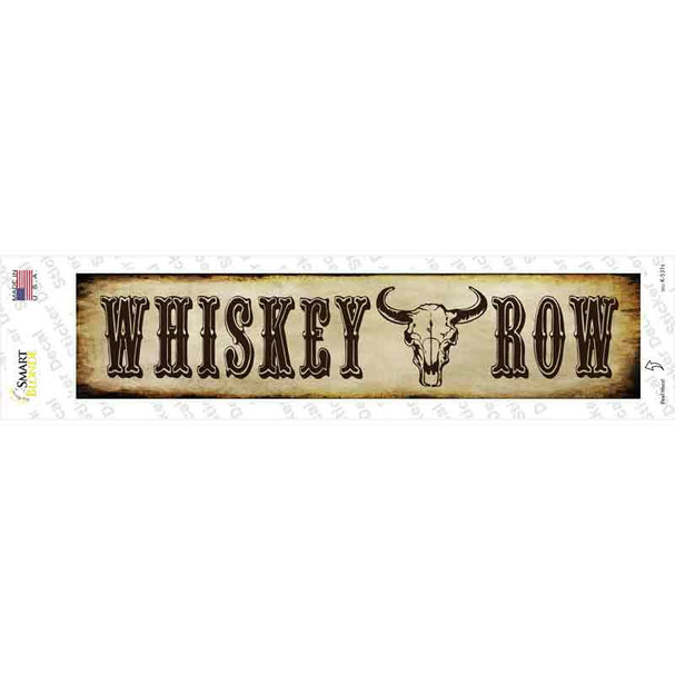 Whiskey Row Novelty Narrow Sticker Decal