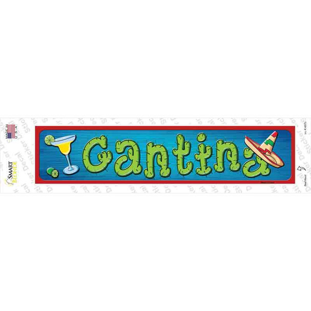 Cantina Sombrero Novelty Narrow Sticker Decal