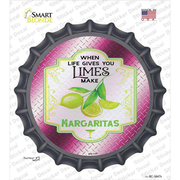 Make Margaritas Pink Novelty Bottle Cap Sticker Decal