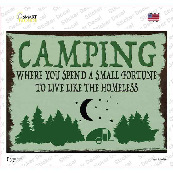 Camping Forest Novelty Rectangle Sticker Decal