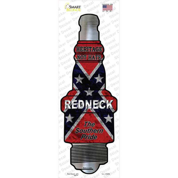 Redneck Novelty Spark Plug Sticker Decal