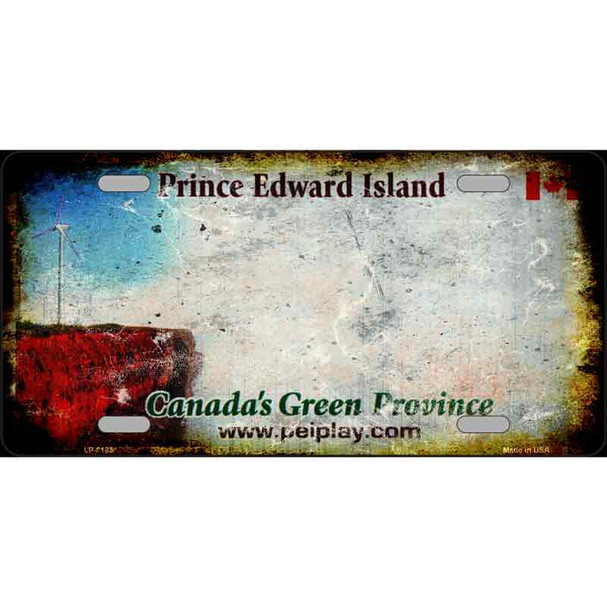 Prince Edward Island Rusty Novelty Metal License Plate