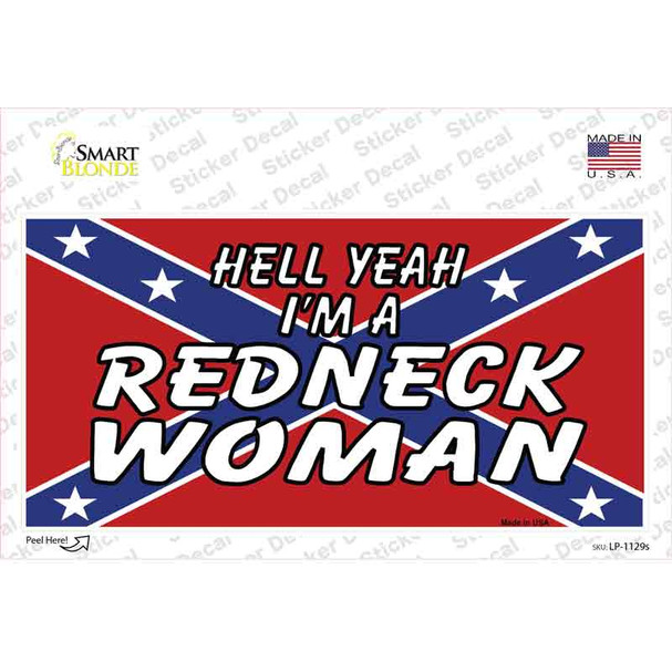 Redneck Woman Novelty Sticker Decal