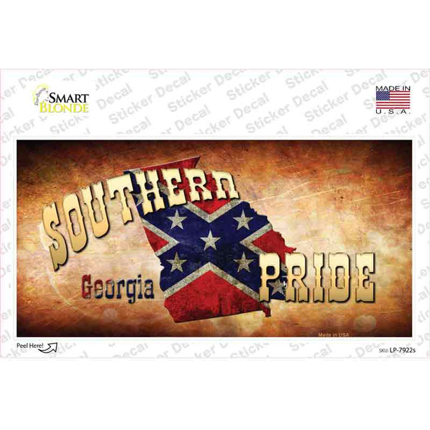 Southern Pride Georgia Novelty Sticker Decal