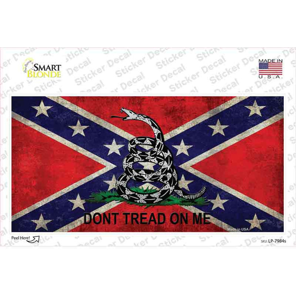 Confederate Dont Tread Novelty Sticker Decal