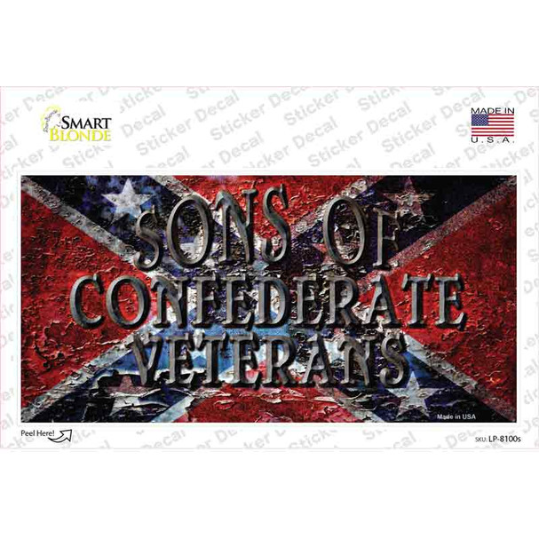 Sons Of Confederate Veterans Novelty Sticker Decal