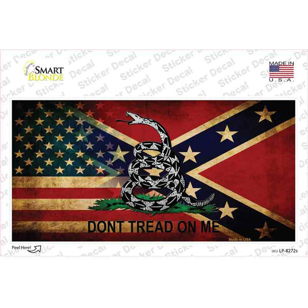 American Confederate Dont Tread Novelty Sticker Decal