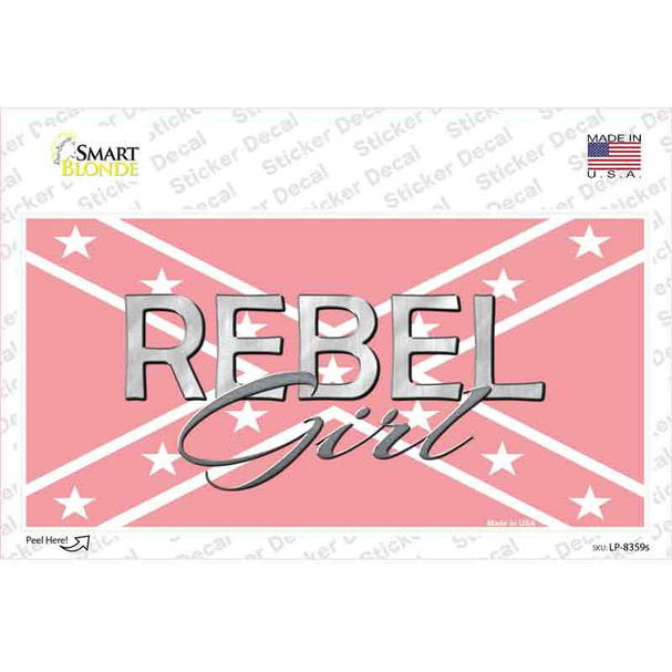 Rebel Girl Pink Novelty Sticker Decal