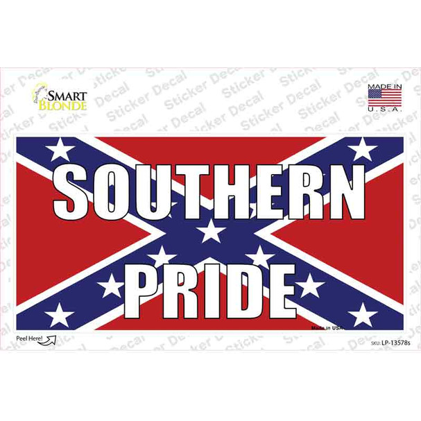 Southern Pride Confederate Novelty Sticker Decal