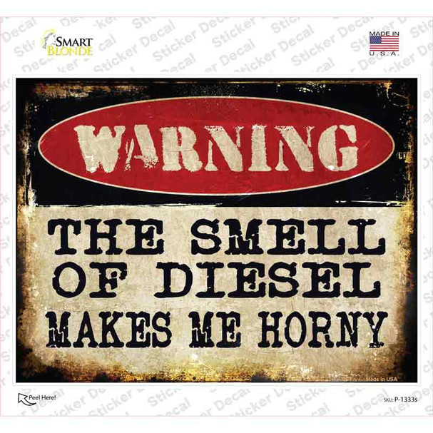 The Smell Of Diesel Novelty Rectangle Sticker Decal