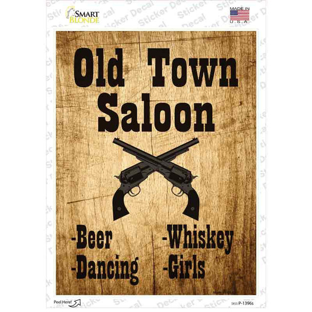 Old Town Saloon Novelty Rectangle Sticker Decal