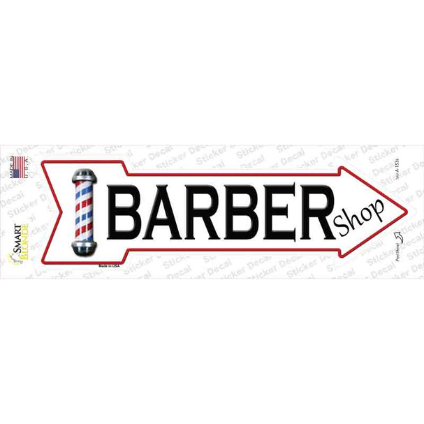 Barber Shop Novelty Arrow Sticker Decal