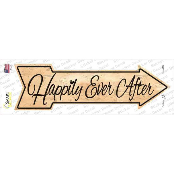 Happily Ever After Novelty Arrow Sticker Decal