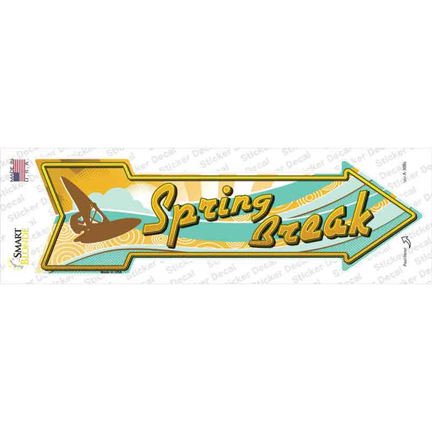 Spring Break Novelty Arrow Sticker Decal